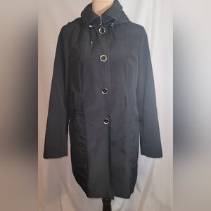 LONDON FOG BLACK TOPPER JACKET SIZE M